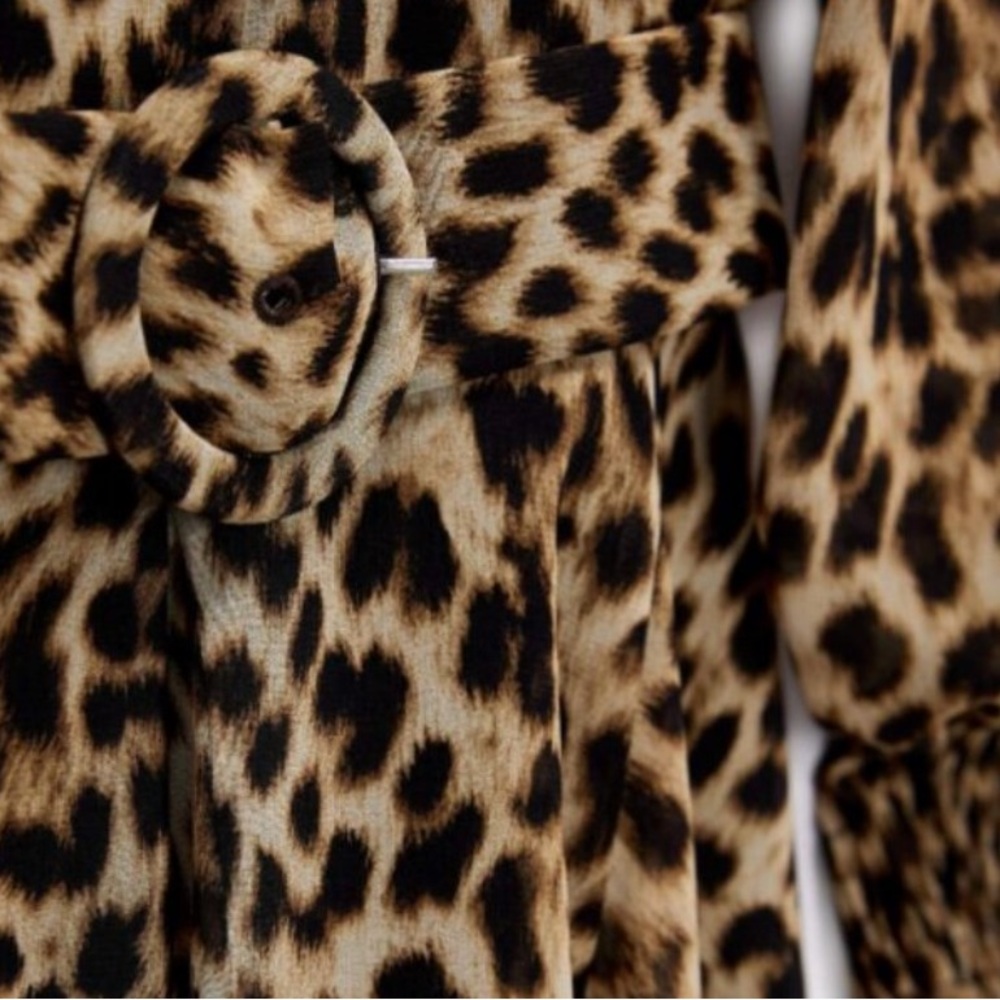 💥💥SOLD💥NWT Zara Long Sleeve Mock Neck Leopard - Picture 14 of 14